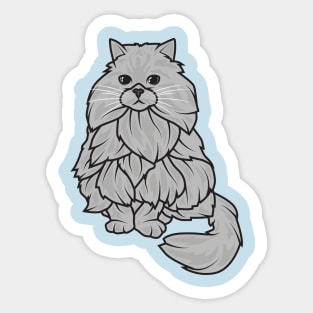 Grey Cat Sticker